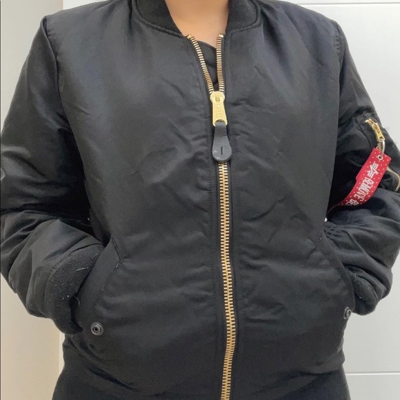 ALPHA INDUSTRIES reversible bomber jacket - Picture 2 of 7